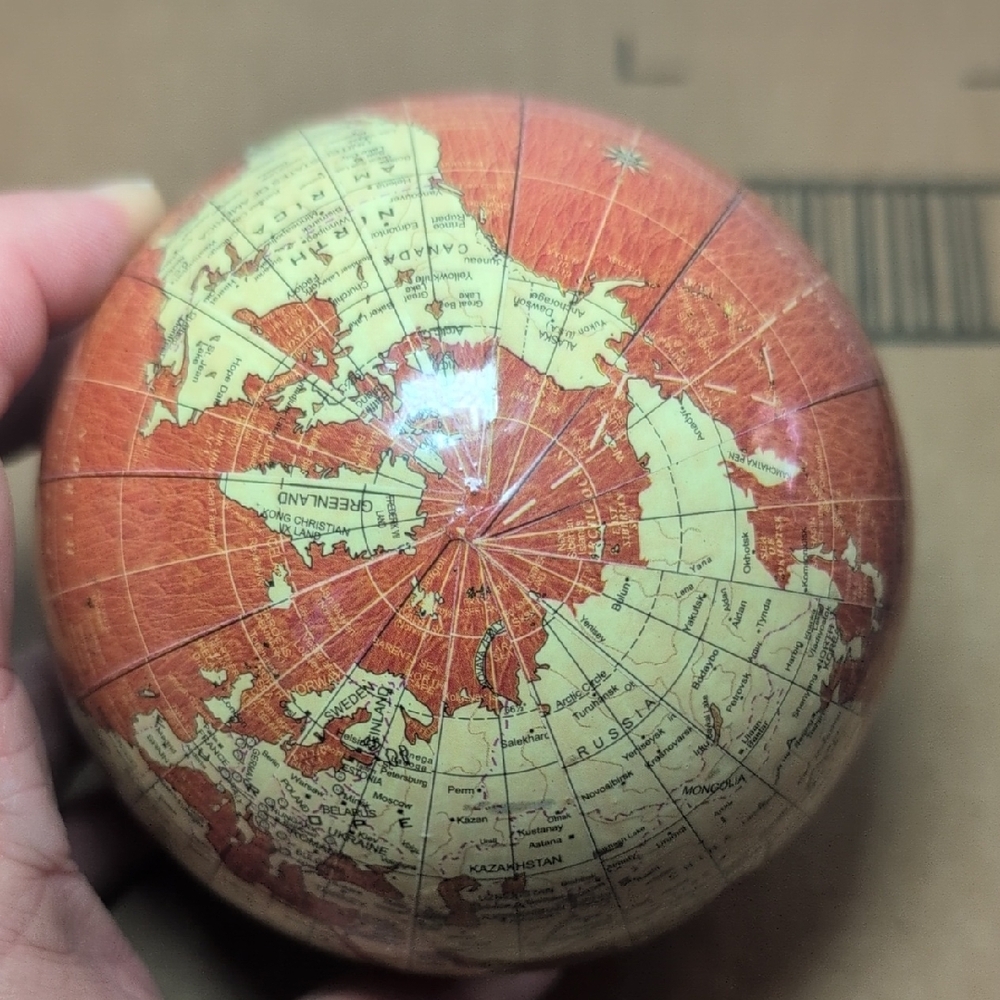 Vintage Style Globe Paperweight - Picture 2 of 7